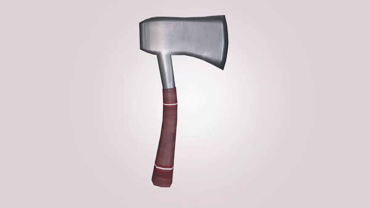 Hand Axe Hatchet Tool - Game Ready Low Poly PBR 3D Model Low-poly 3D model