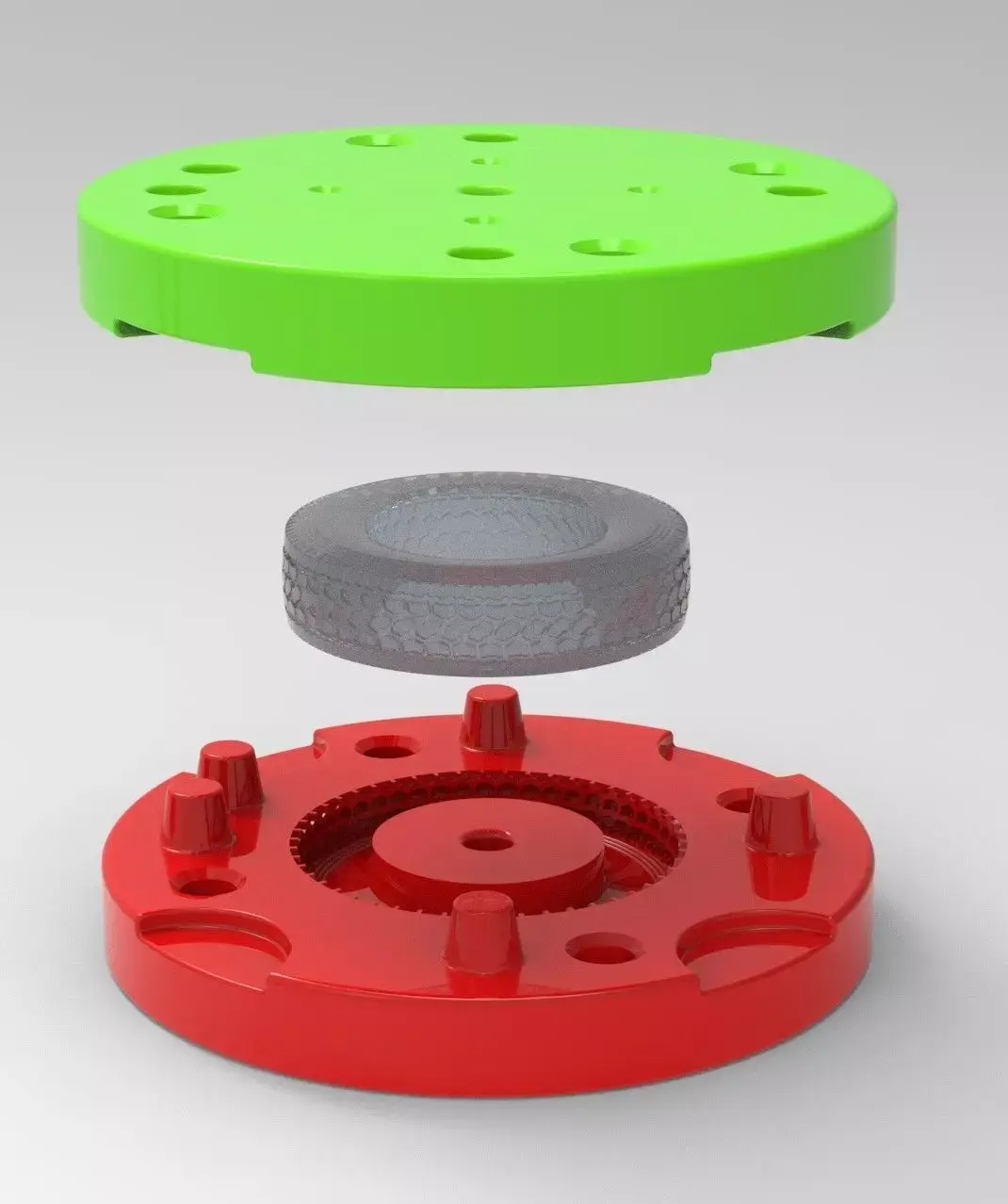 Mold for diecast Roadmaster RM275 truck tire Scale 1 to 25 3D print model