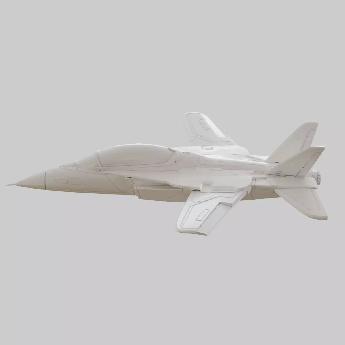 3D Printable Fighter Jet Plane 3D print model