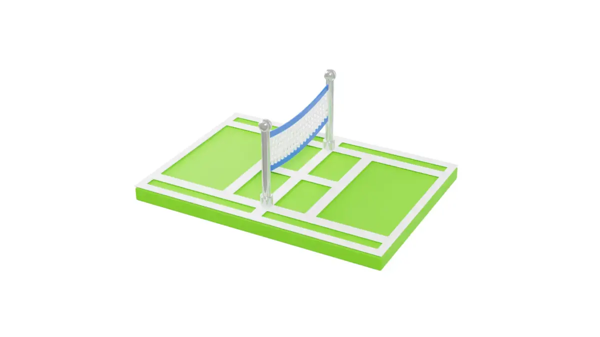 Tennis Court 3D model 6