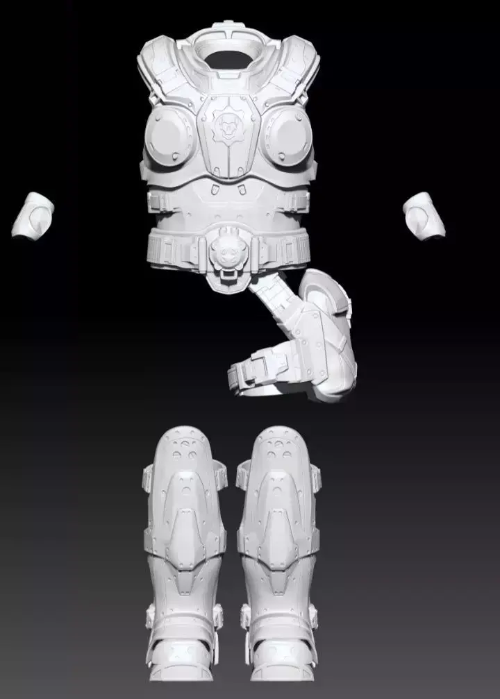 3D Print Model Gears Of War Augustus -Cole Train- Cole 3D print model