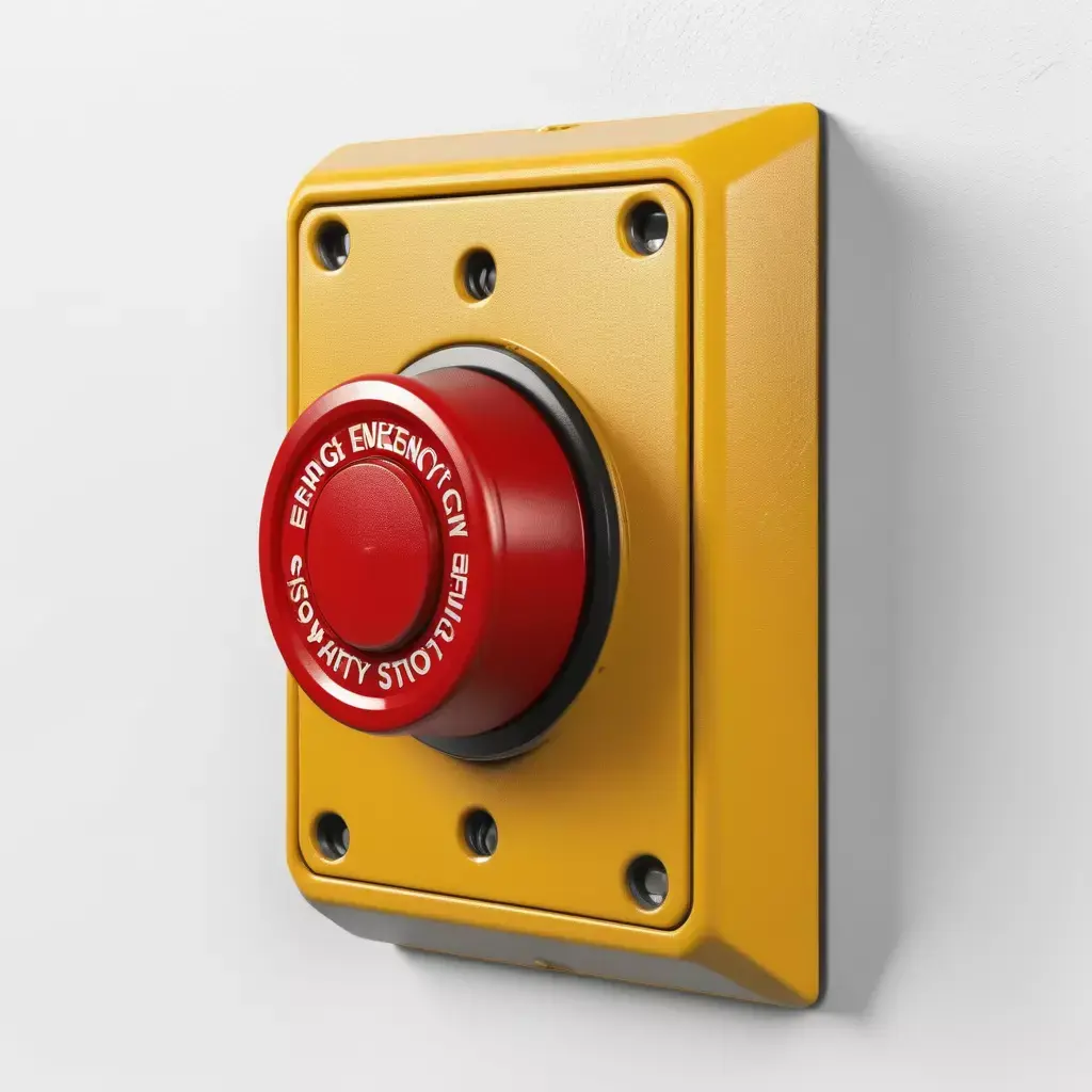 Industrial Emergency Stop Button 3D model