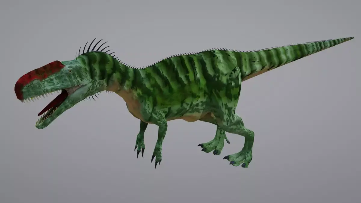 Monolophosaurus t-rex dinosaur 3D model