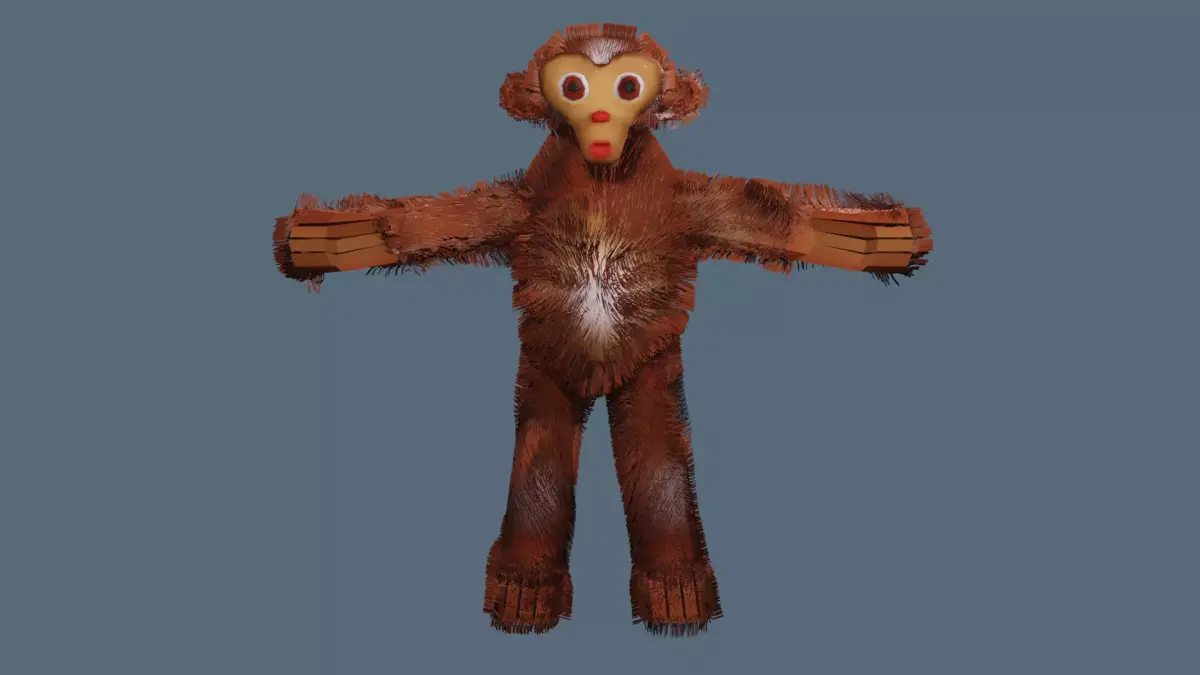 The Amazing Monkey Free low-poly 3D model