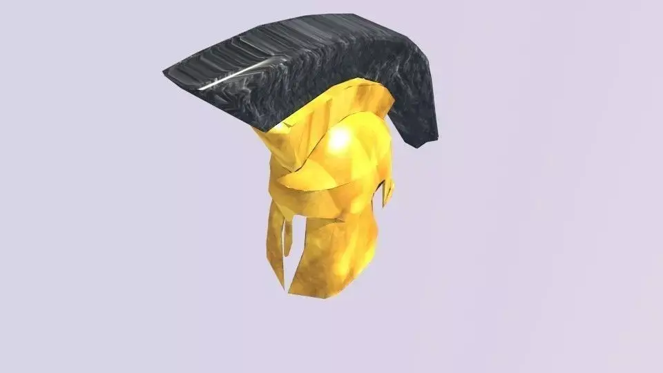 Greek low poly helmet FOR FREE Free low-poly 3D model