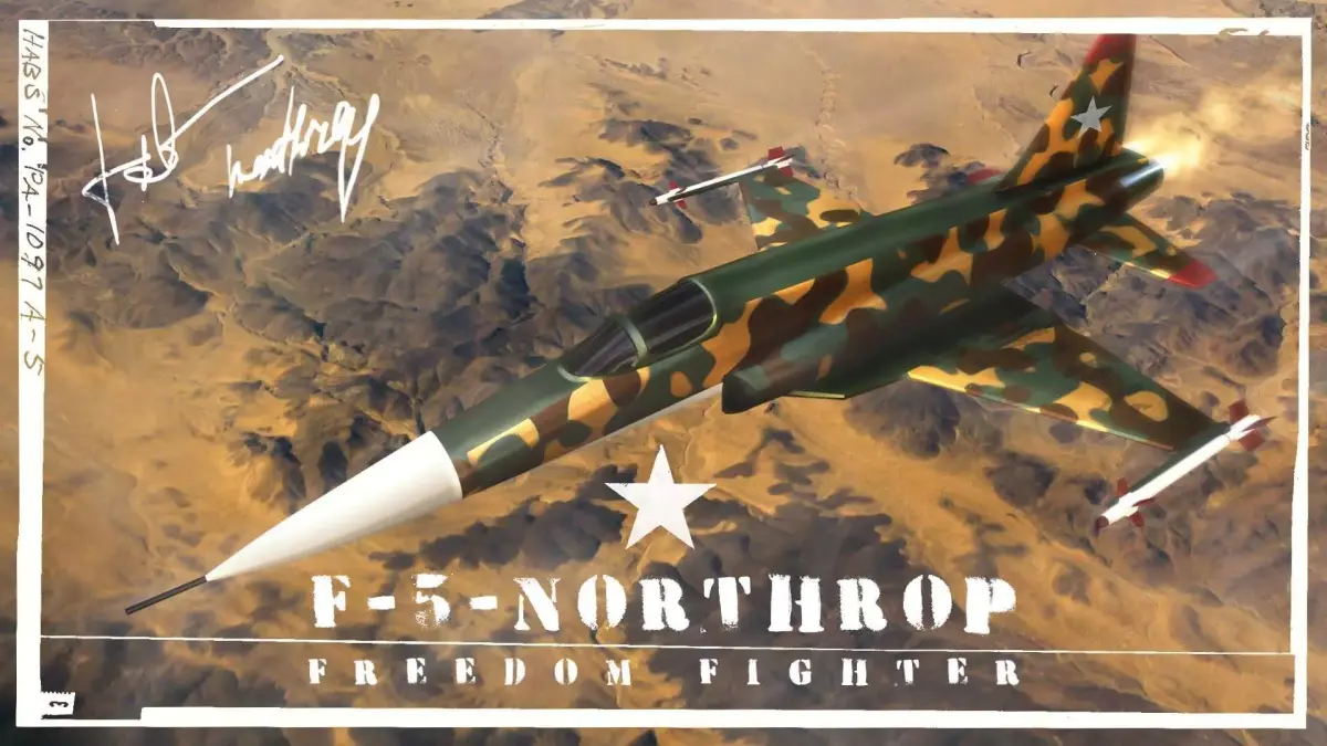 Modern Fighter Jet - Northrop F-5 Freedom Fighter 3D print model