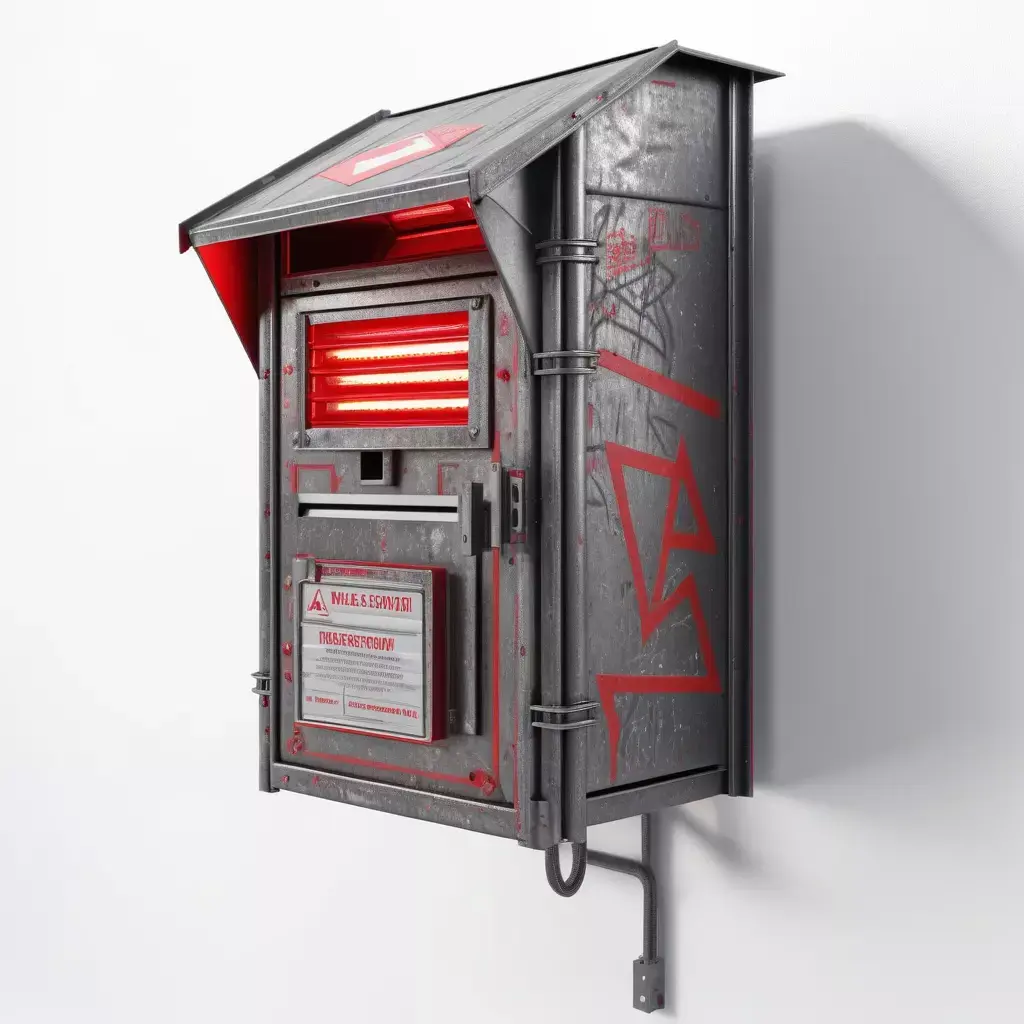Cyberpunk Wall Data Terminal 3D model