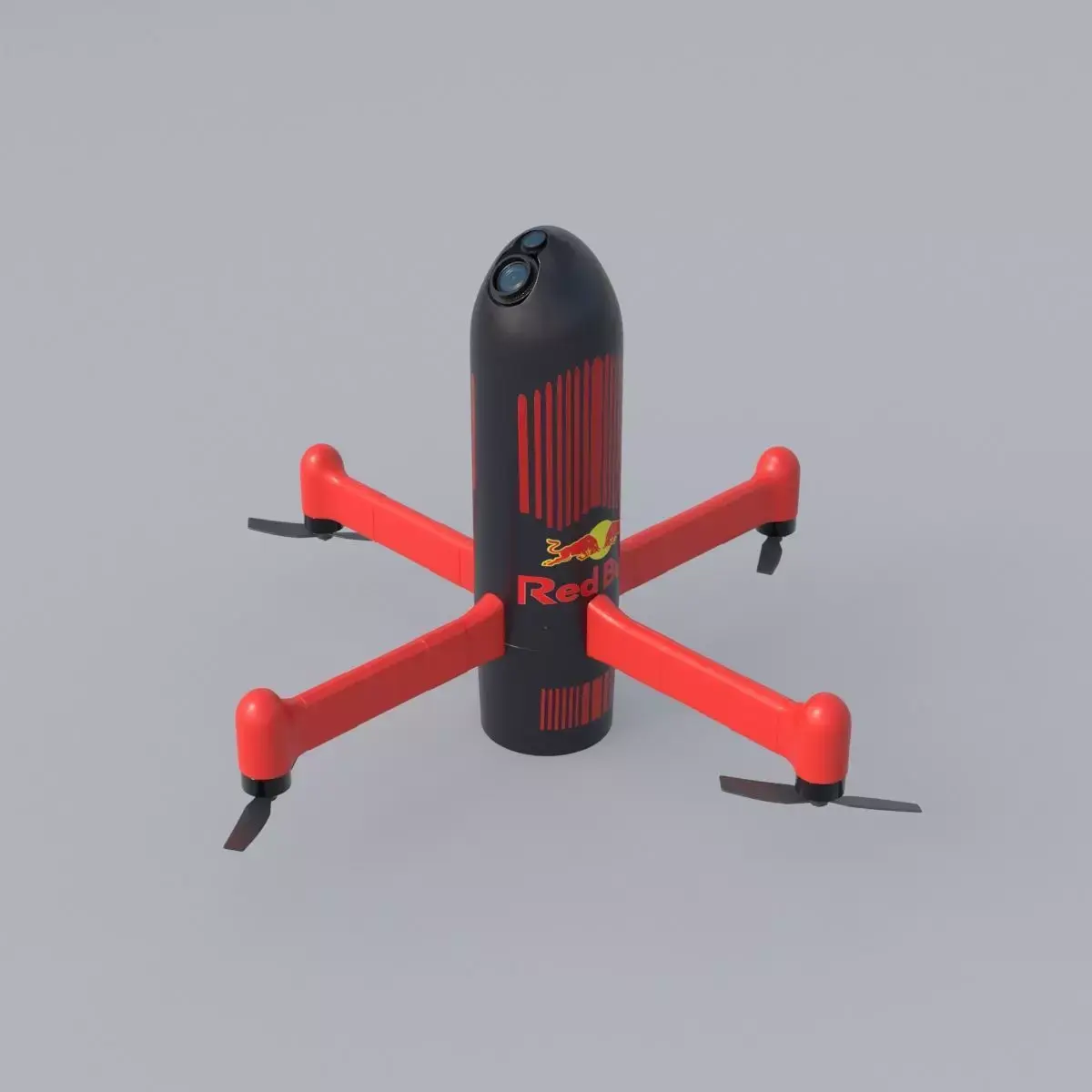 Redbull Drone Low-poly 3D model