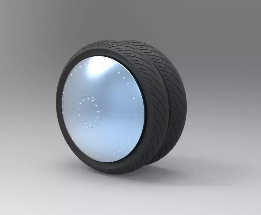 Double wheel 1 3D model