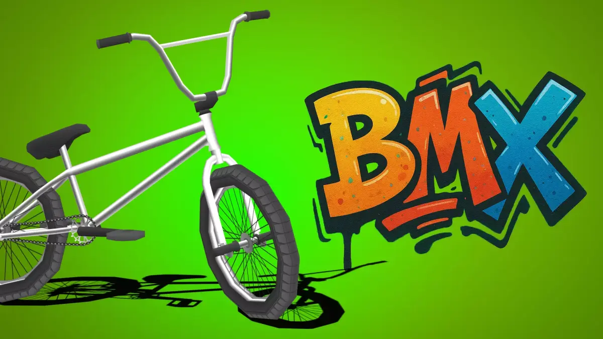 Stylized BMX Bike  - Lowpoly and Optimized Low-poly 3D model