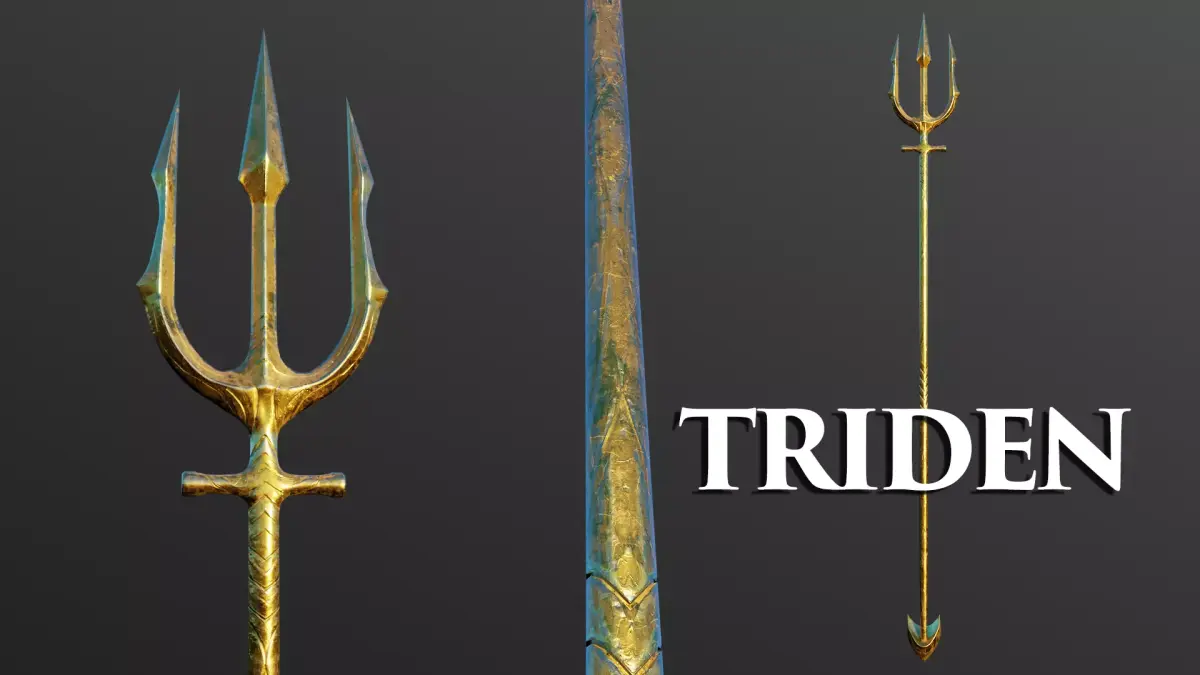 Aquaman Triden 3D model