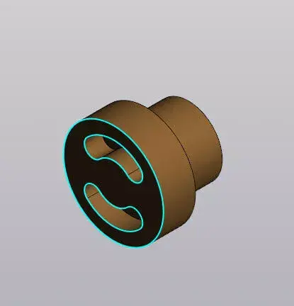 Threaded Plug Cap - Pipe Sealing Part 3D model
