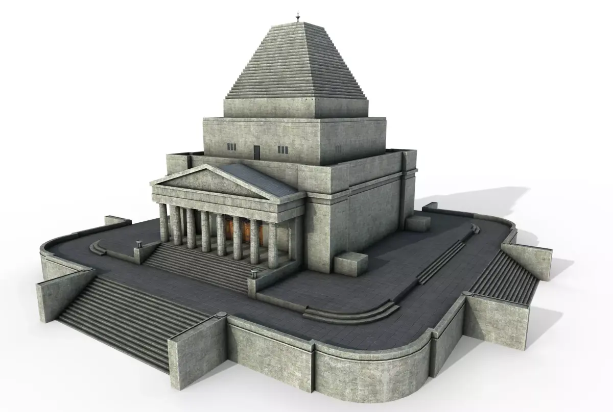 Shrine of Remembrance Low-poly 3D model