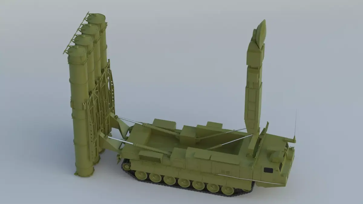S 300VM Missile Free low-poly 3D model