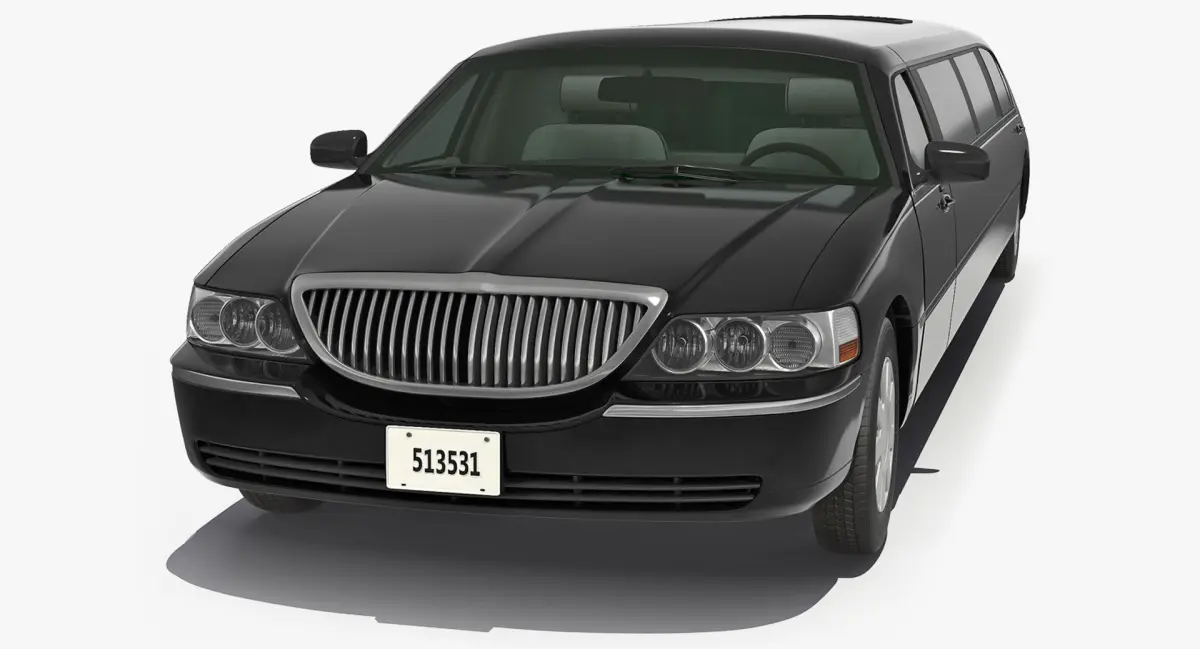 Limousine Generic Black 3D model