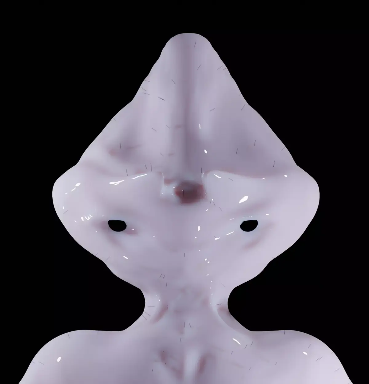 alien sculpture of bird Free low-poly 3D model