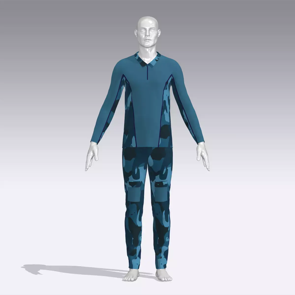 Soldier Uniform Low-poly 3D model