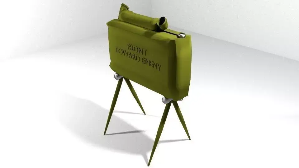 Landmine side Attack Claymoremine 3D model