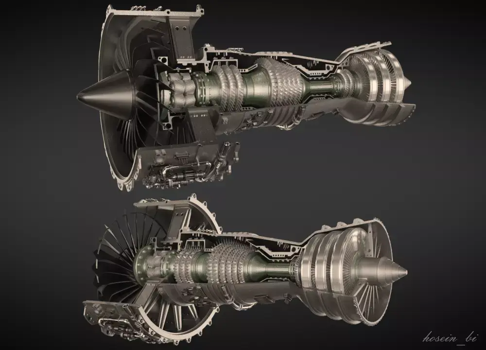 jet engine 3D model order