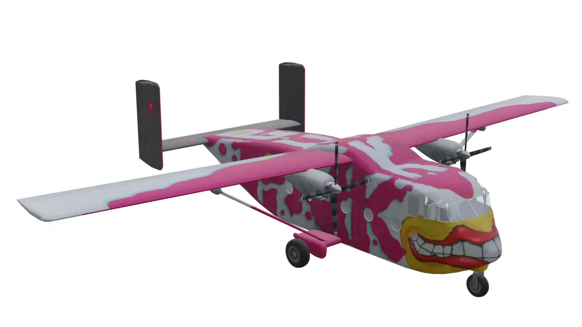 Short SC7 Skyvan Low-poly 3D model