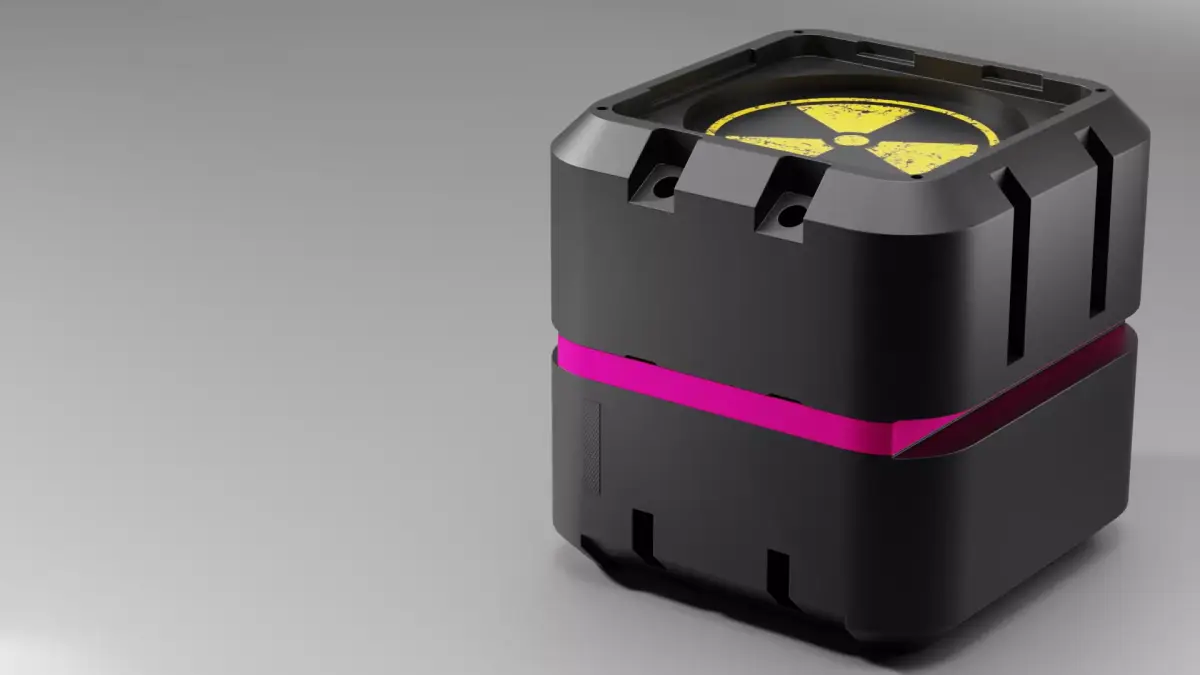 Hard Surface Sci-Fi Box  low-poly 3d model Low-poly 3D model