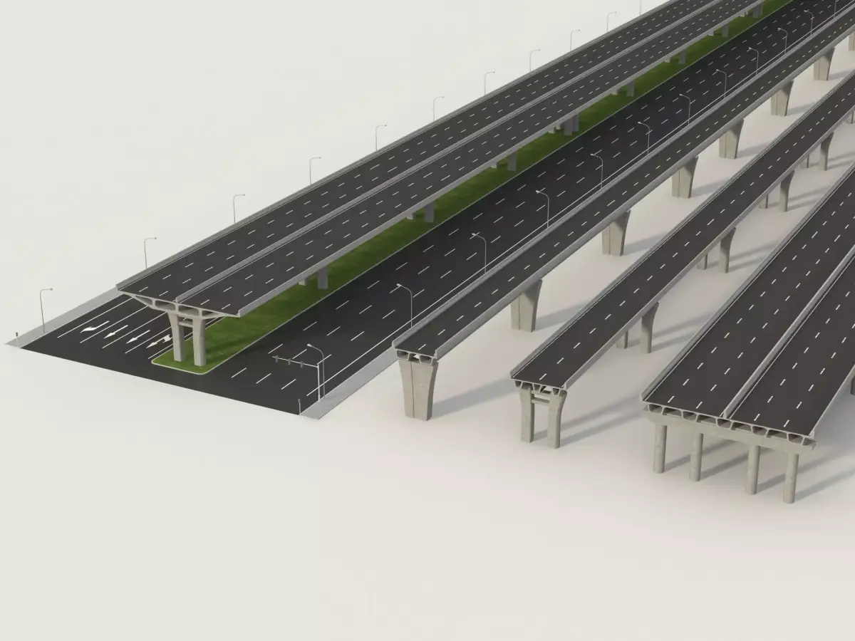 Modular Highway 3D model