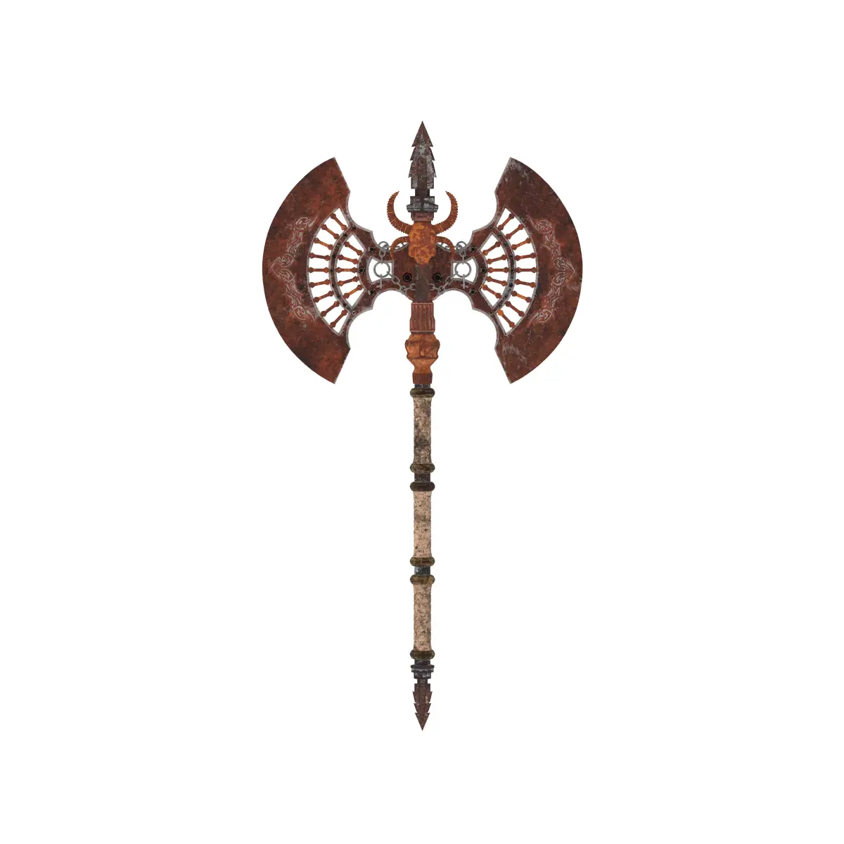 Battle Axe Low-poly 3D model 40