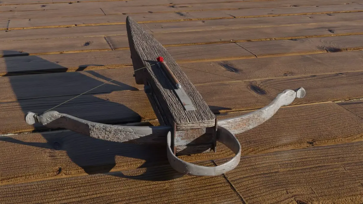 Crossbow with a dart 3D model