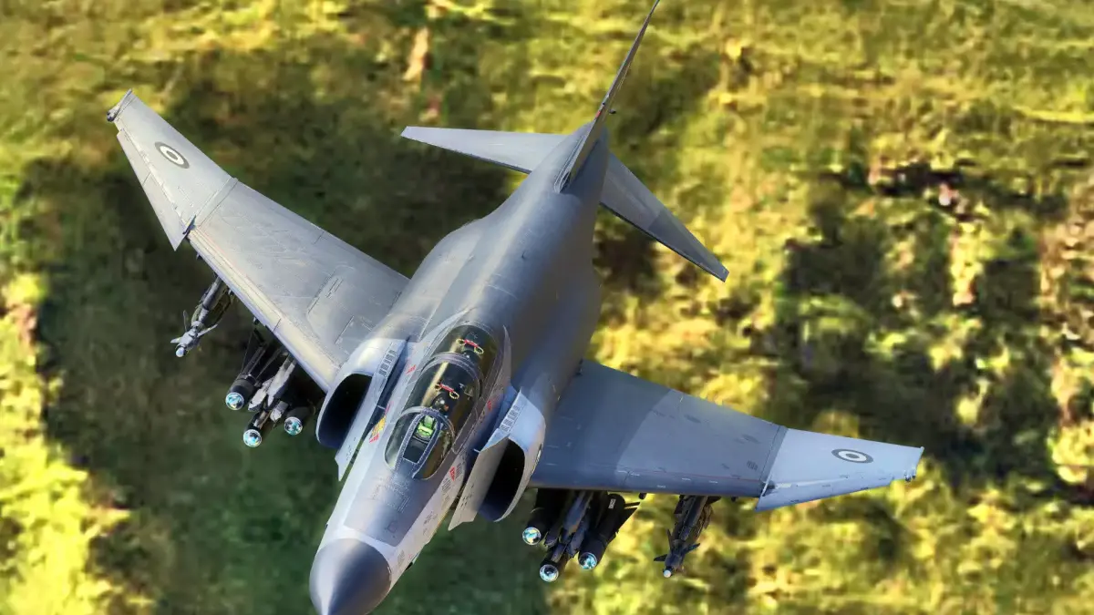 F4 Phantom 2  Grey-with Cockpit-Fully Rigged-High Resolution Low-poly 3D model