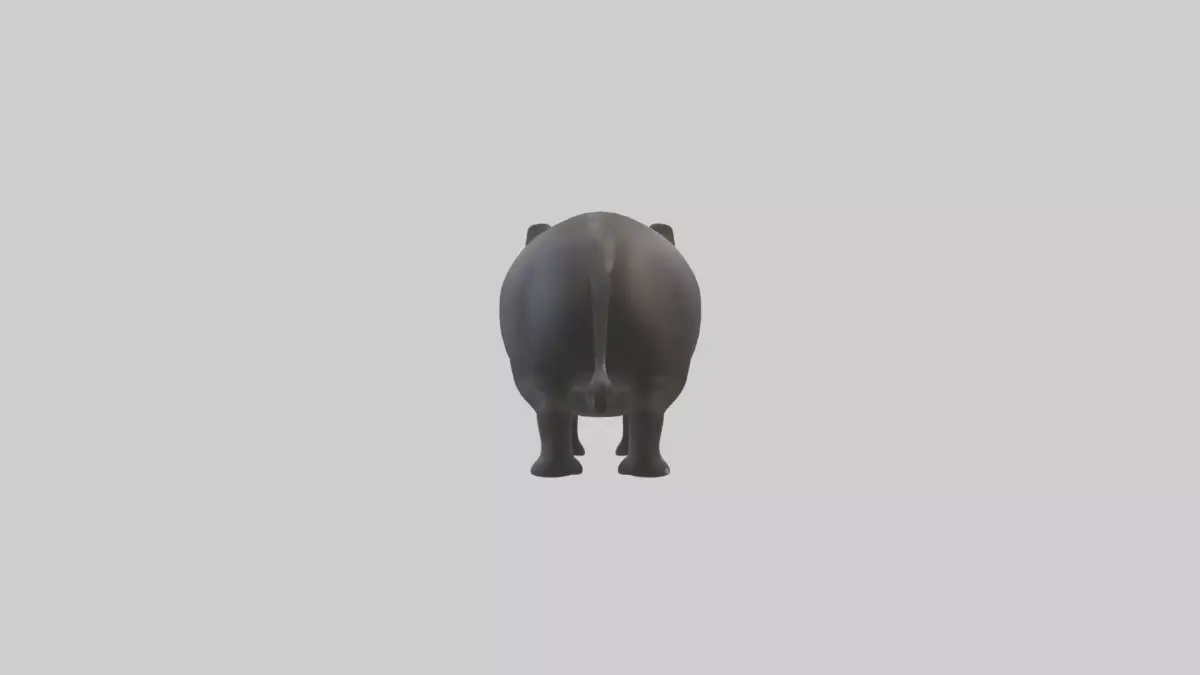 Brazilian Tapir resting model 3D model