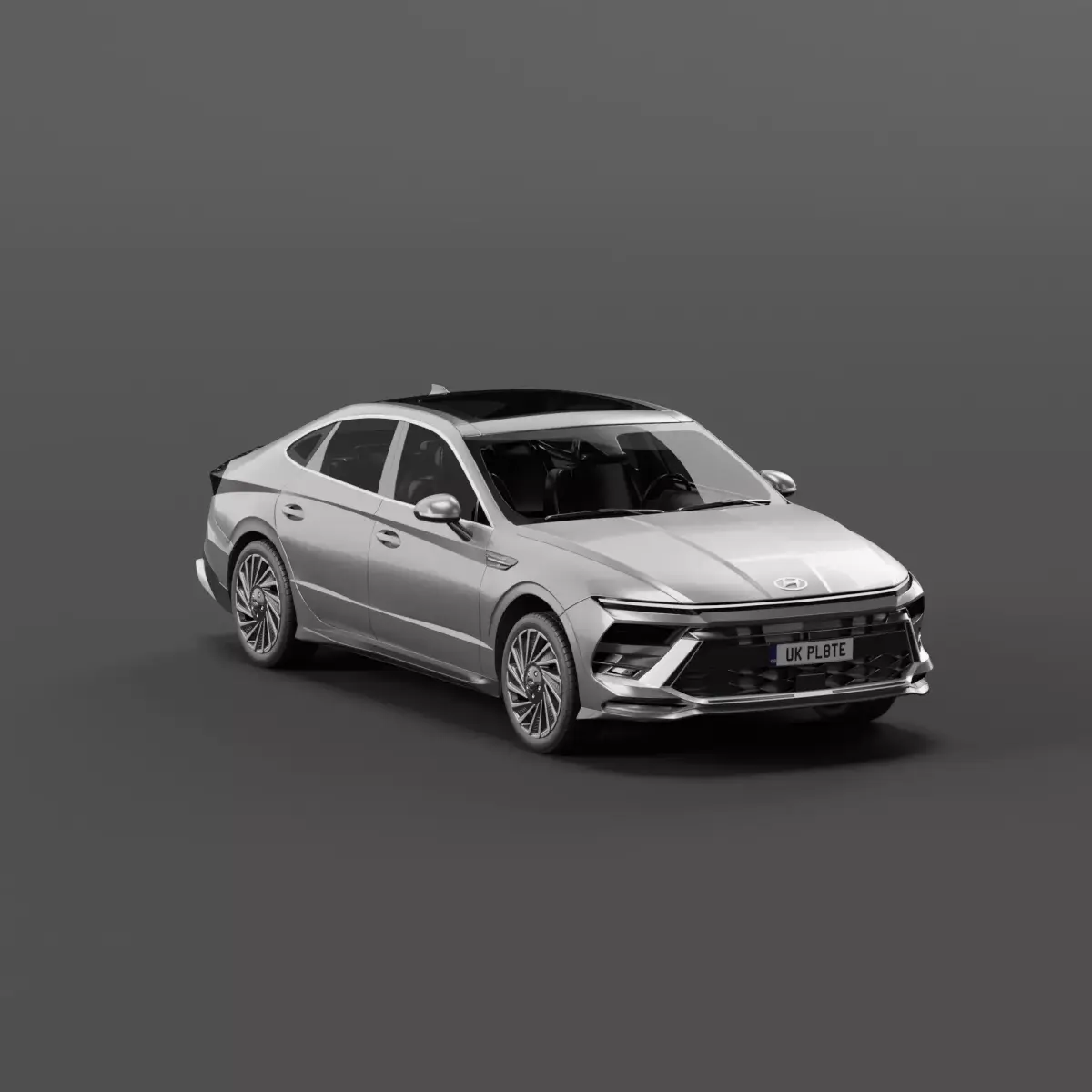 Hyundai Sonata 2024 Free low-poly 3D model