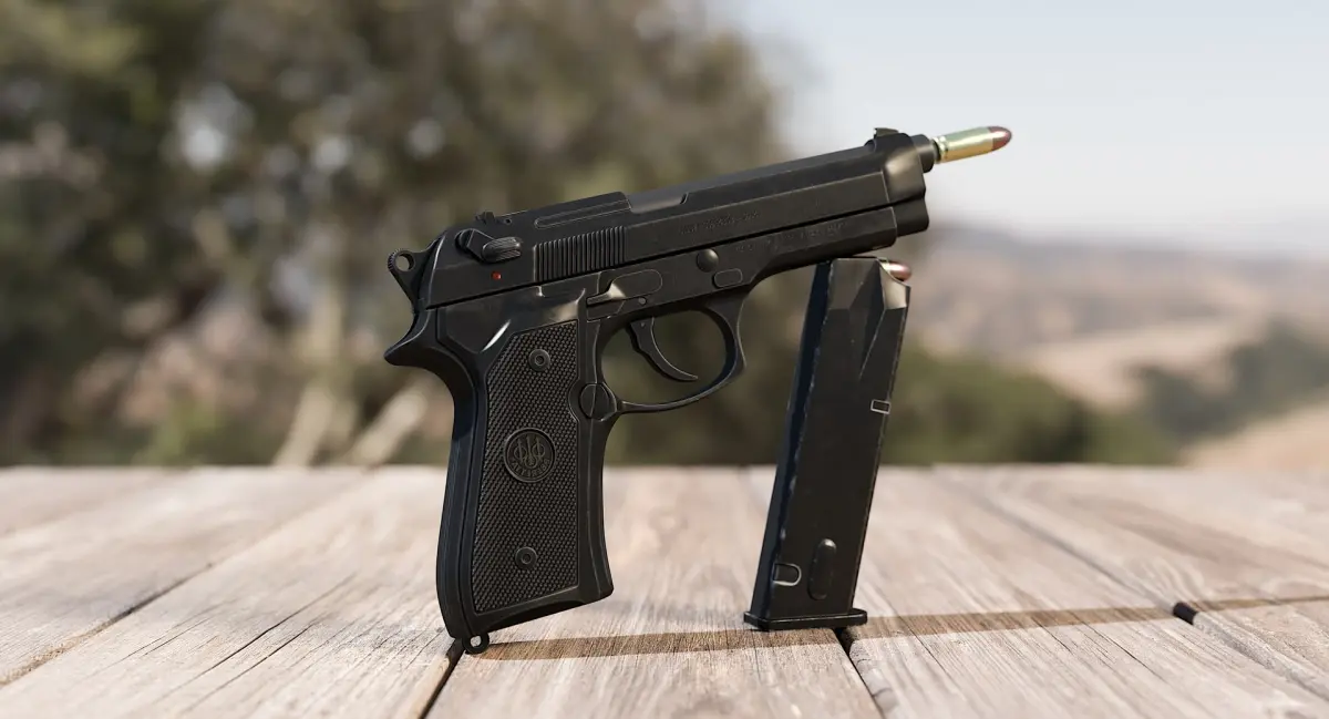 Pistole Beretta M9 3D model