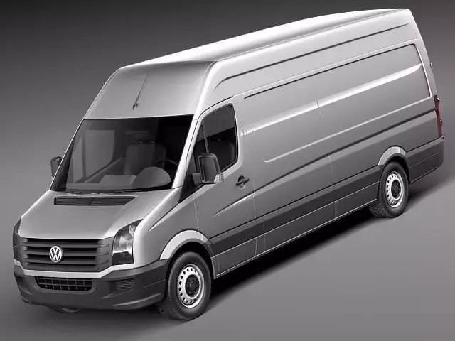 Volkswagen Crafter Van Long 2011 3D model