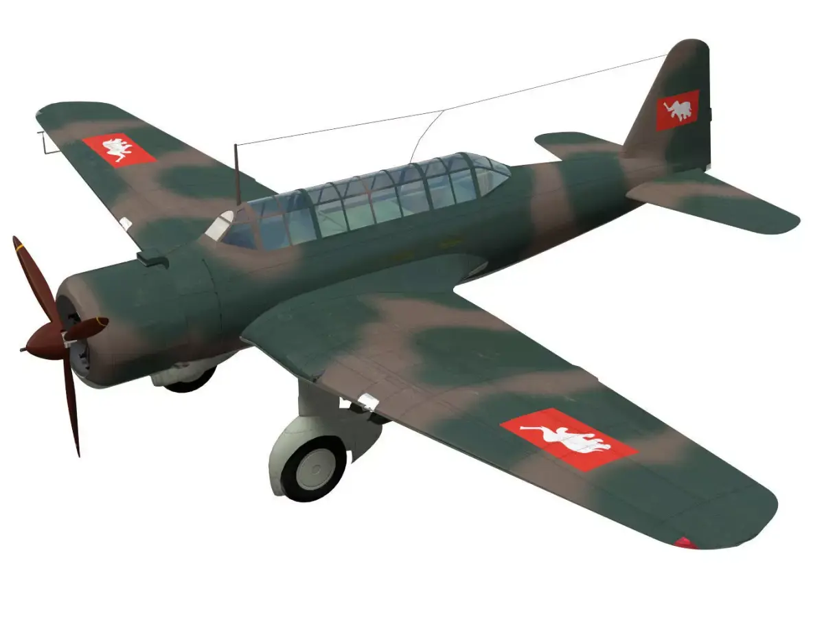 Ki30 Type 97 Light Bomber Ann 3D model buy