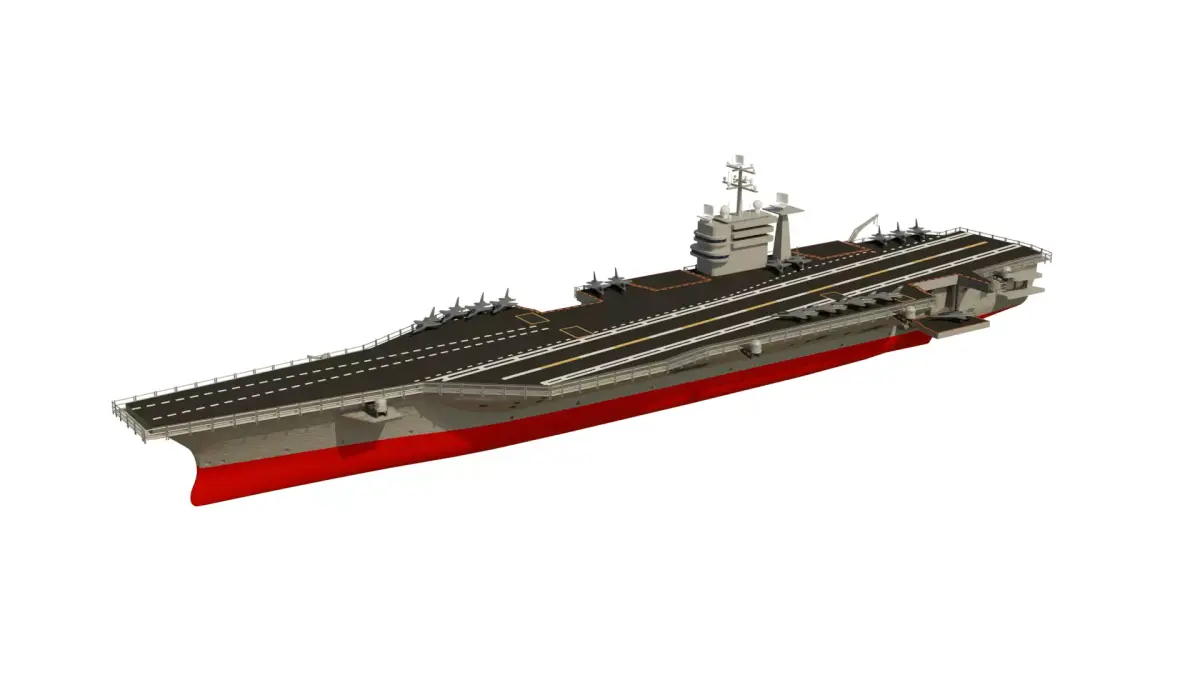 Aircraft Carrier Low-poly 3D model purchase