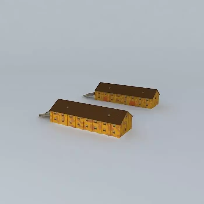 Gunpowder Storage Buildings Low-poly 3D model
