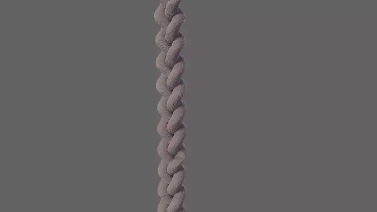 Braided rope Free 3D model