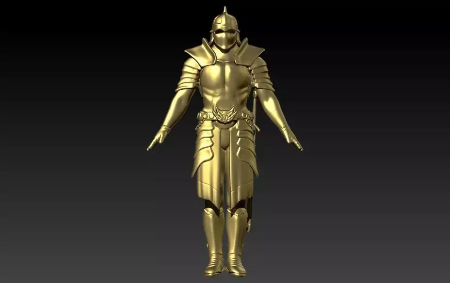 Knight in Shining Armour Pendant 3D print model