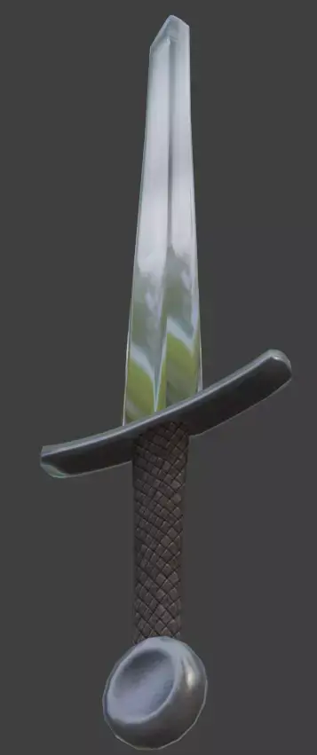 Simple sword Low-poly 3D model get