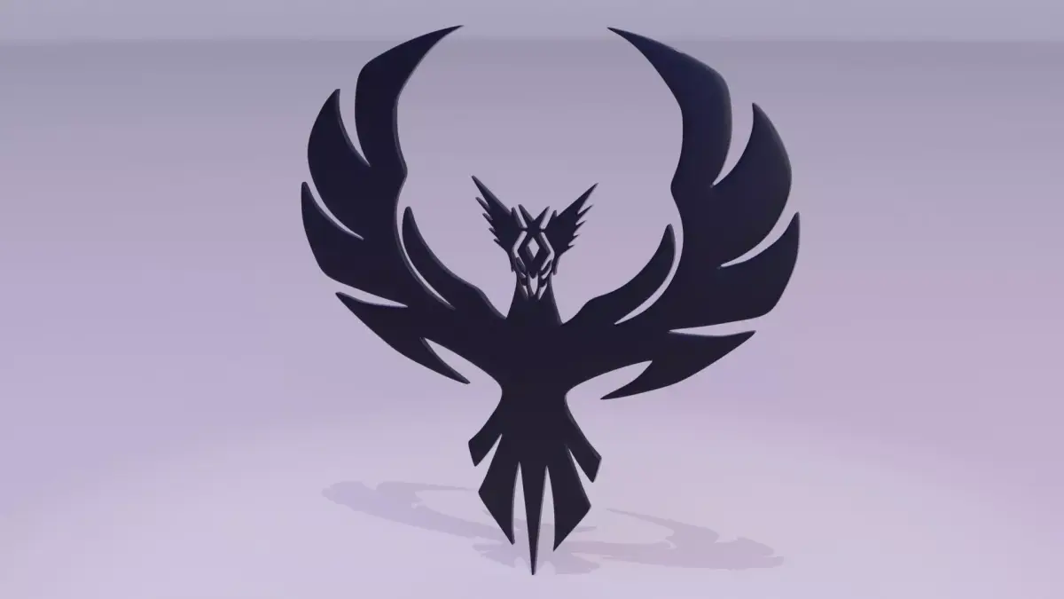 Phoenix - Immortal bird 05 Low-poly 3D model