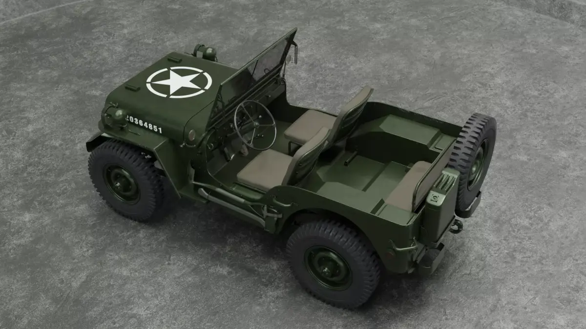 Jeep Willys 1942 3D model by 3mrys