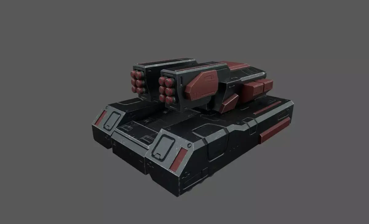 SCI FI TANK IV Low-poly 3D model
