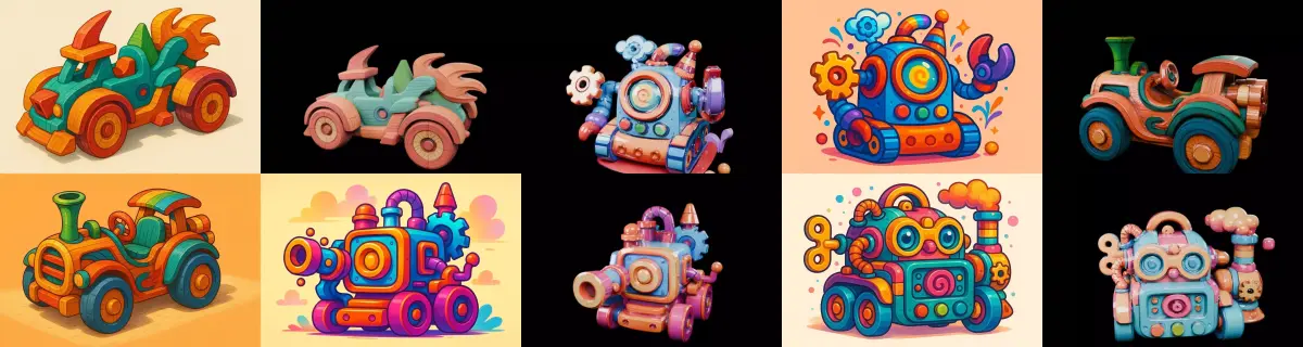 Wood Toy bundle 17 pack 100 glb Low-poly 3D model