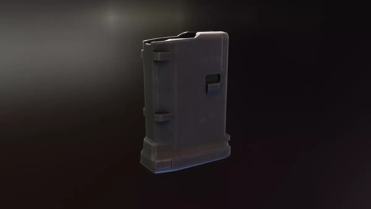 Pmag 10 round AR magazine Low-poly 3D model