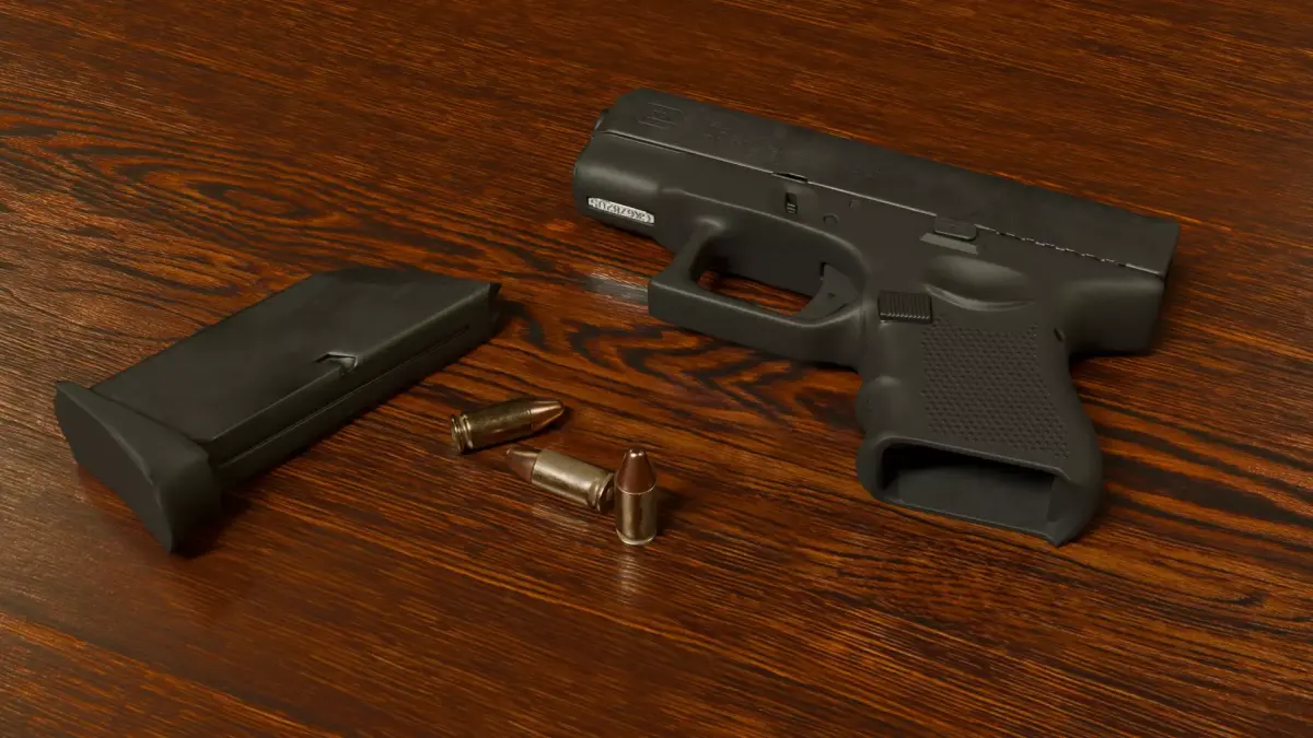 Glock 26 Low-poly Game-ready Low-poly 3D model