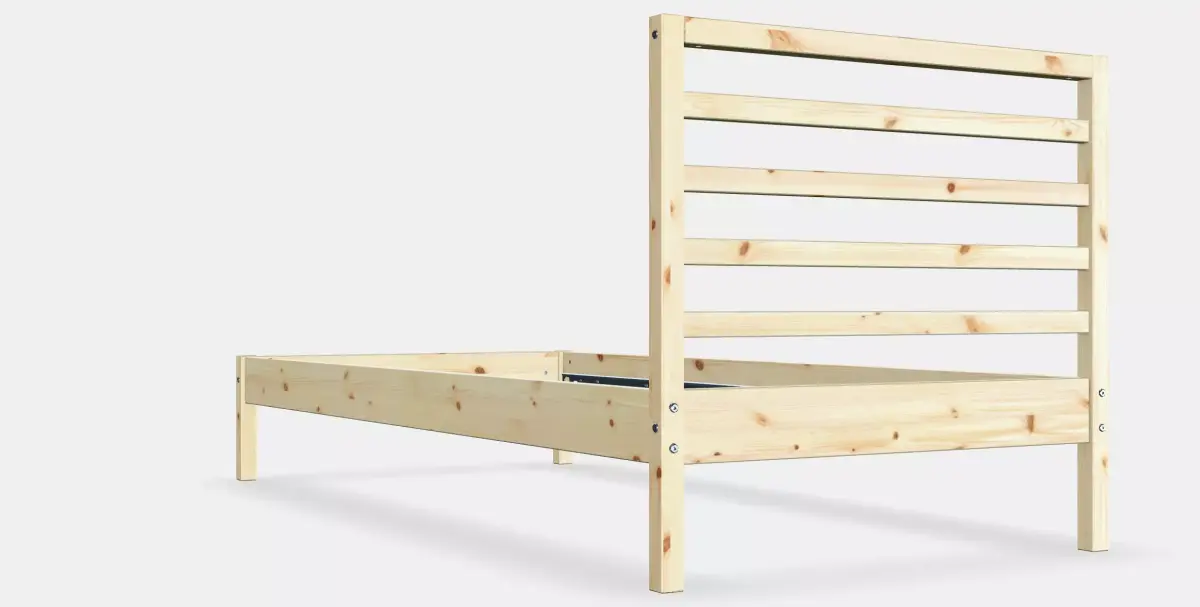 TARVA Bed frame 1 Low-poly 3D model