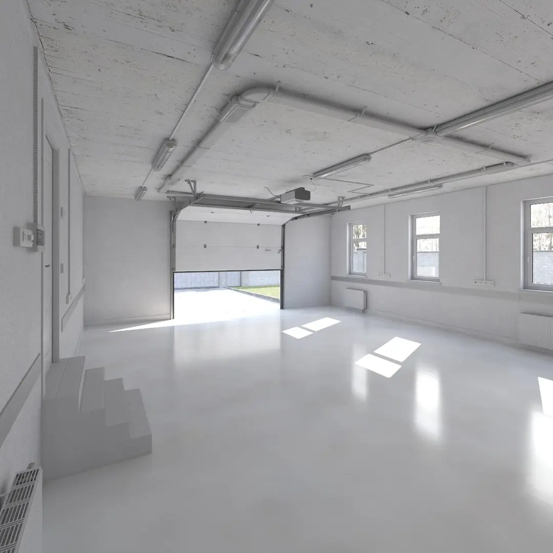 Home Garage Base Interior 1 Vray 3D model