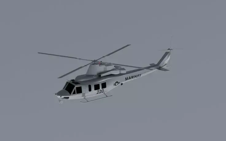 Bell UH-1Y Venom helicopter 3D model