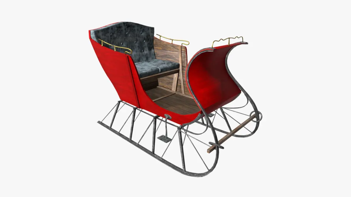 Christmas Sleigh Portland Cutter(1) 3D model
