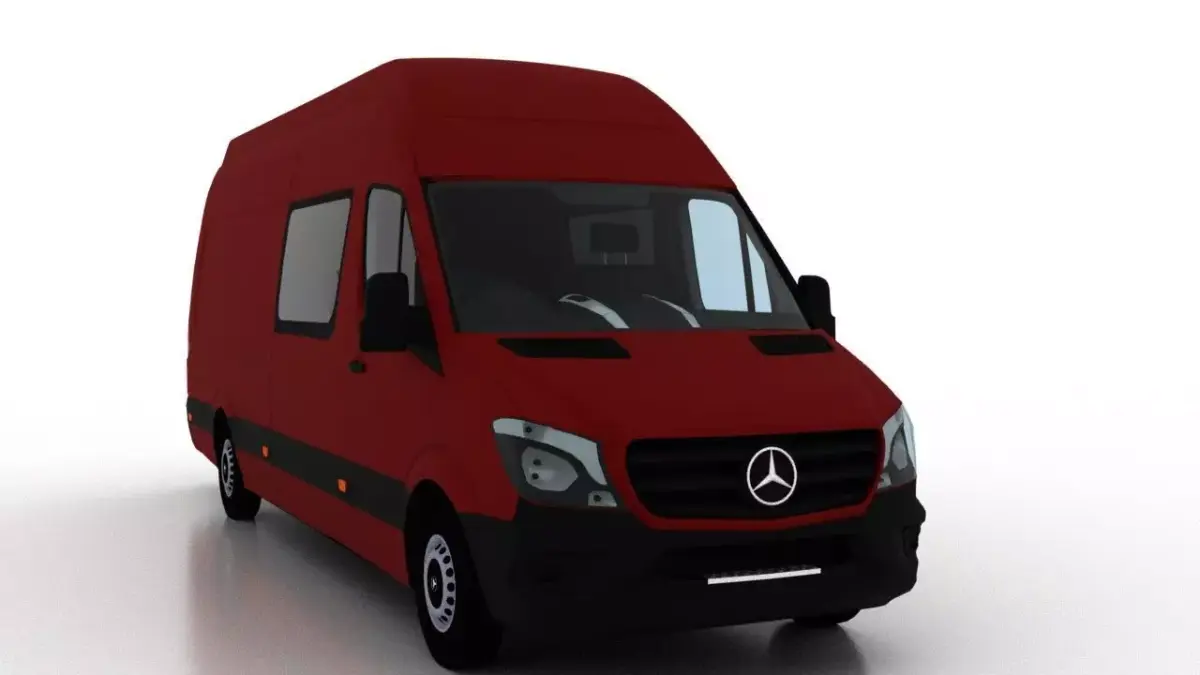 Mercedes Benz Sprinter L4H3 2015 Crew Van UK 3D model